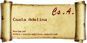 Csala Adelina névjegykártya
